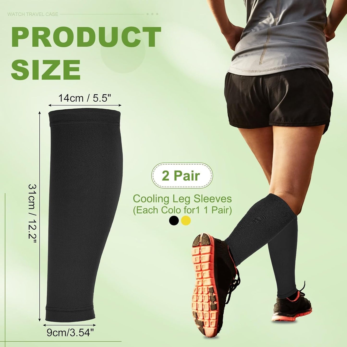Sun Protection Leg Sleeves, Sports Compression Leg Cooling Ice Silk Sleeves