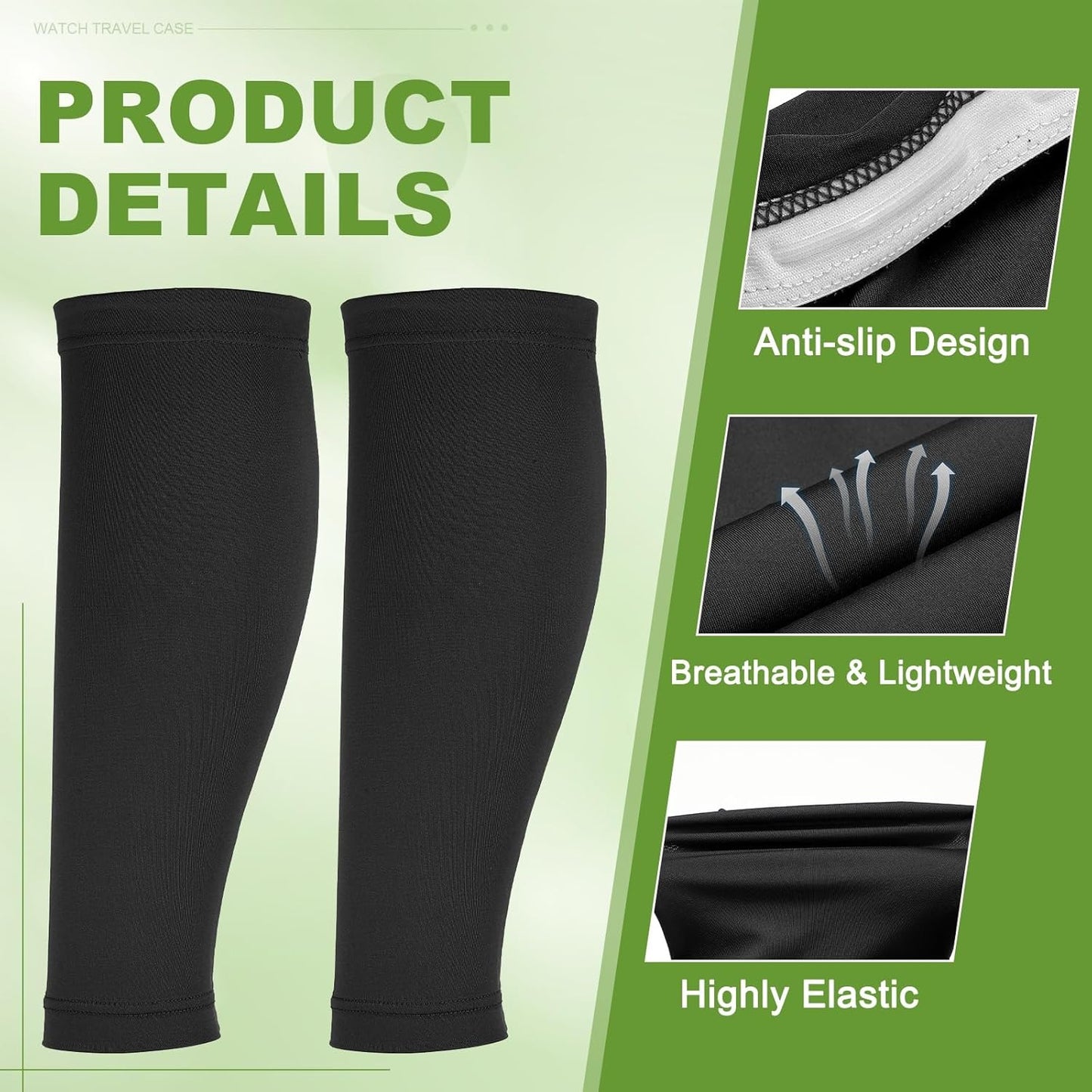 Sun Protection Leg Sleeves, Sports Compression Leg Cooling Ice Silk Sleeves