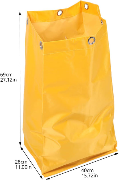 Heavy Duty Housekeeping Cart Replacement Bag Large Capacity Janitorial Cleaning Tote Canvas Laundry and Trash Bag for Commercial Cleaning Use