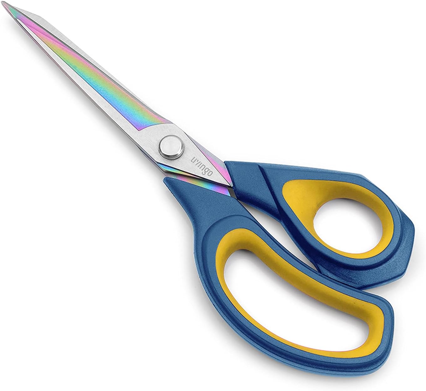 Fabric Scissors 9.5" Titanium Coated Heavy Duty Sewing Shears | Sharp Forged Stainless Steel Edge, Ergonomic Grip, Dressmaking Leather Cutting Craft Supplies