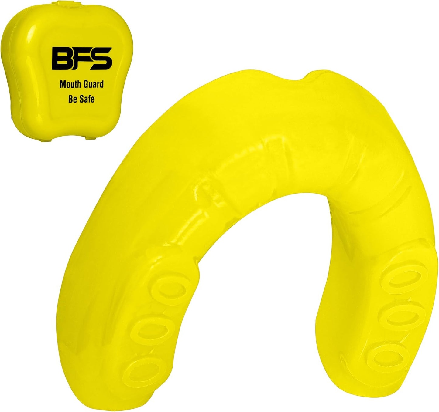 Sports Mouth Guard for Kids,Youth,Boys,Girls,Child Teen Mouthguard with Case (BPA Free) for Boxing, Martial Arts,MMA Karate,Lacrosse,Football,Soccer and All Contact Sports (Yellow)