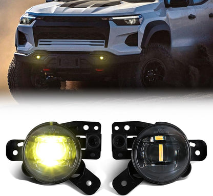 LED Fog Lights For Chevrolet Colorado 2023 2024 2025 Front Bumper Fog Lamp Fit For Silverado 2500HD Trailblazer GMC Canyon Yellow Light