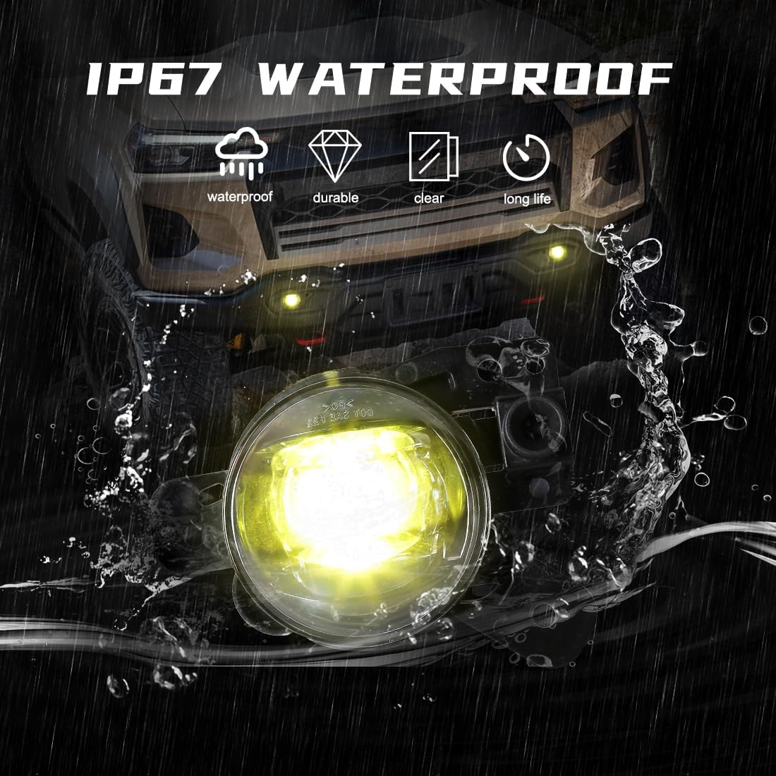 LED Fog Lights For Chevrolet Colorado 2023 2024 2025 Front Bumper Fog Lamp Fit For Silverado 2500HD Trailblazer GMC Canyon Yellow Light