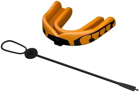 Champion Youth Mouthguard, 1 Pack, Black & Yellow - for Ages 11 to 18 - Ideal for Lacrosse, Football, Hockey, Basketball, Soccer, Boxing, Martial Arts, Field Hockey, and More