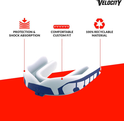 Champion Youth Mouthguard, 1 Pack, Black & Yellow - for Ages 11 to 18 - Ideal for Lacrosse, Football, Hockey, Basketball, Soccer, Boxing, Martial Arts, Field Hockey, and More