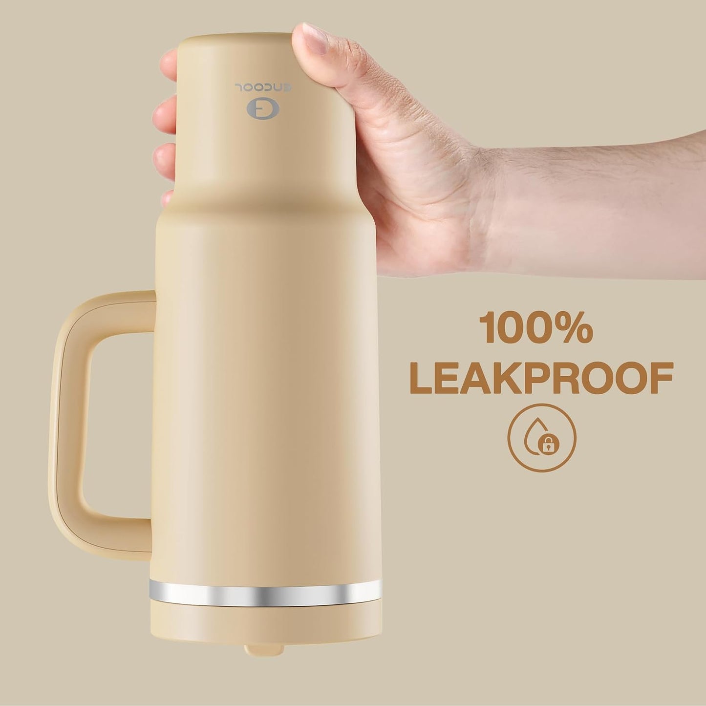 40 oz Tumbler with Handle and Straw: Stainless Steel Insulated Tumbler Keeps Cold for 24 Hours, Leakproof Travel Cup Fits in Cup Holder and BPA-Free,Elfin Yellow