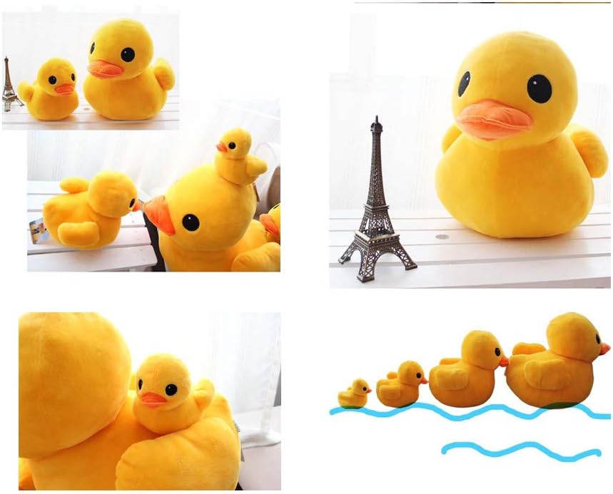 Yellow Duck Stuffed Plush Pillow Animal Dolls Super Soft Huggable Toy Gift for Children