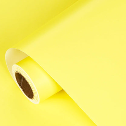 Lemon Wrapping Paper Roll - Fluorescent Neon Yellow Solid Color Paper for Birthday, Valentine's, Mother's Day, Holiday - 17 inches x 32.8 Feet (47.23 sq.ft.)