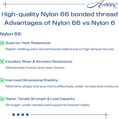 Heavy Duty Bonded Nylon 66 Sewing Thread 210D/3 T70#69 1500 Yards for Canvas Furniture Upholstery Leather Goods Automotive Leather Footwear Outdoors (4195-Neon Yellow)