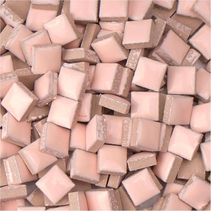 Glazed Ceramic Mosaic Tiles for Crafts,200 Pieces/300g Mosaic Pieces,12mm Square Shapes Glazed Porcelain Tiles for Art Craft Home Garden Decoration,Canary Yellow