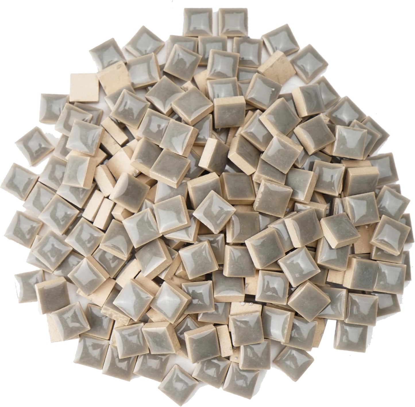 Glazed Ceramic Mosaic Tiles for Crafts,200 Pieces/300g Mosaic Pieces,12mm Square Shapes Glazed Porcelain Tiles for Art Craft Home Garden Decoration,Canary Yellow
