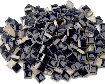 Glazed Ceramic Mosaic Tiles for Crafts,200 Pieces/300g Mosaic Pieces,12mm Square Shapes Glazed Porcelain Tiles for Art Craft Home Garden Decoration,Canary Yellow