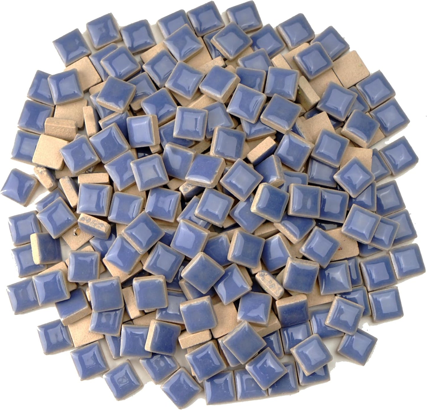 Glazed Ceramic Mosaic Tiles for Crafts,200 Pieces/300g Mosaic Pieces,12mm Square Shapes Glazed Porcelain Tiles for Art Craft Home Garden Decoration,Canary Yellow