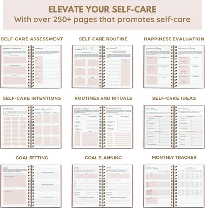 Self Care Journal for Women | 90 Days Wellness & Mindfulness Prompt, Yellow | Guided 90-Day Daily & Weekly, Undated Reflection Planner, Mindfulness, Productivity & Personal Development