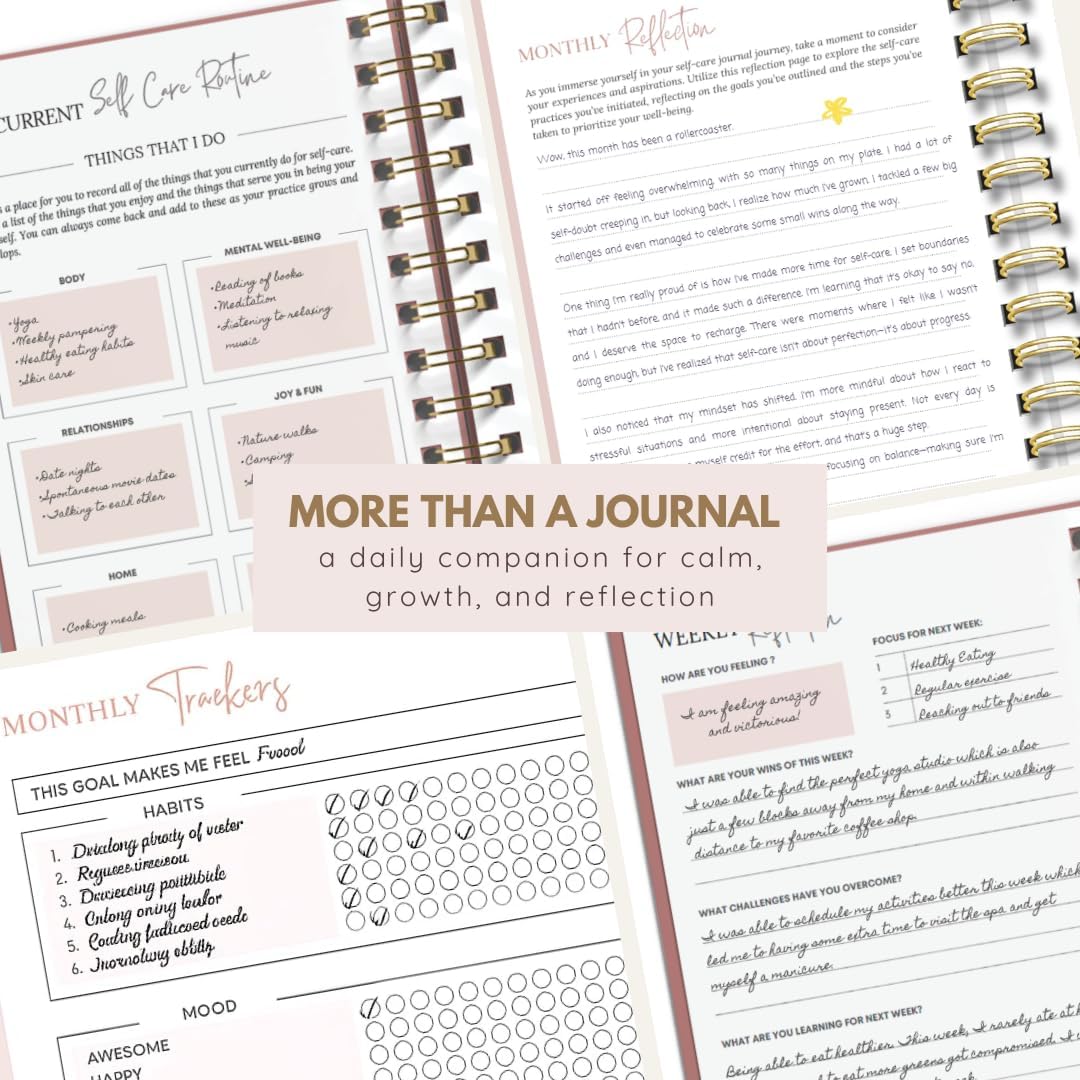 Self Care Journal for Women | 90 Days Wellness & Mindfulness Prompt, Yellow | Guided 90-Day Daily & Weekly, Undated Reflection Planner, Mindfulness, Productivity & Personal Development