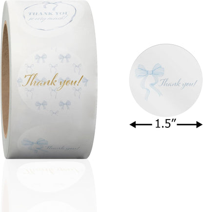1.5 Inch Round 500 Count Lemons and Flowers Perforated Roll Stickers - Thank You Labels for Favors - Packing Thank You Stickers for Small Business Store Owners