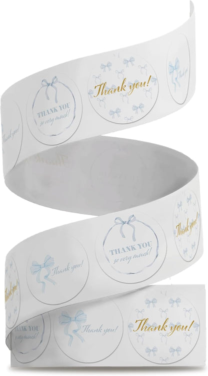 1.5 Inch Round 500 Count Lemons and Flowers Perforated Roll Stickers - Thank You Labels for Favors - Packing Thank You Stickers for Small Business Store Owners