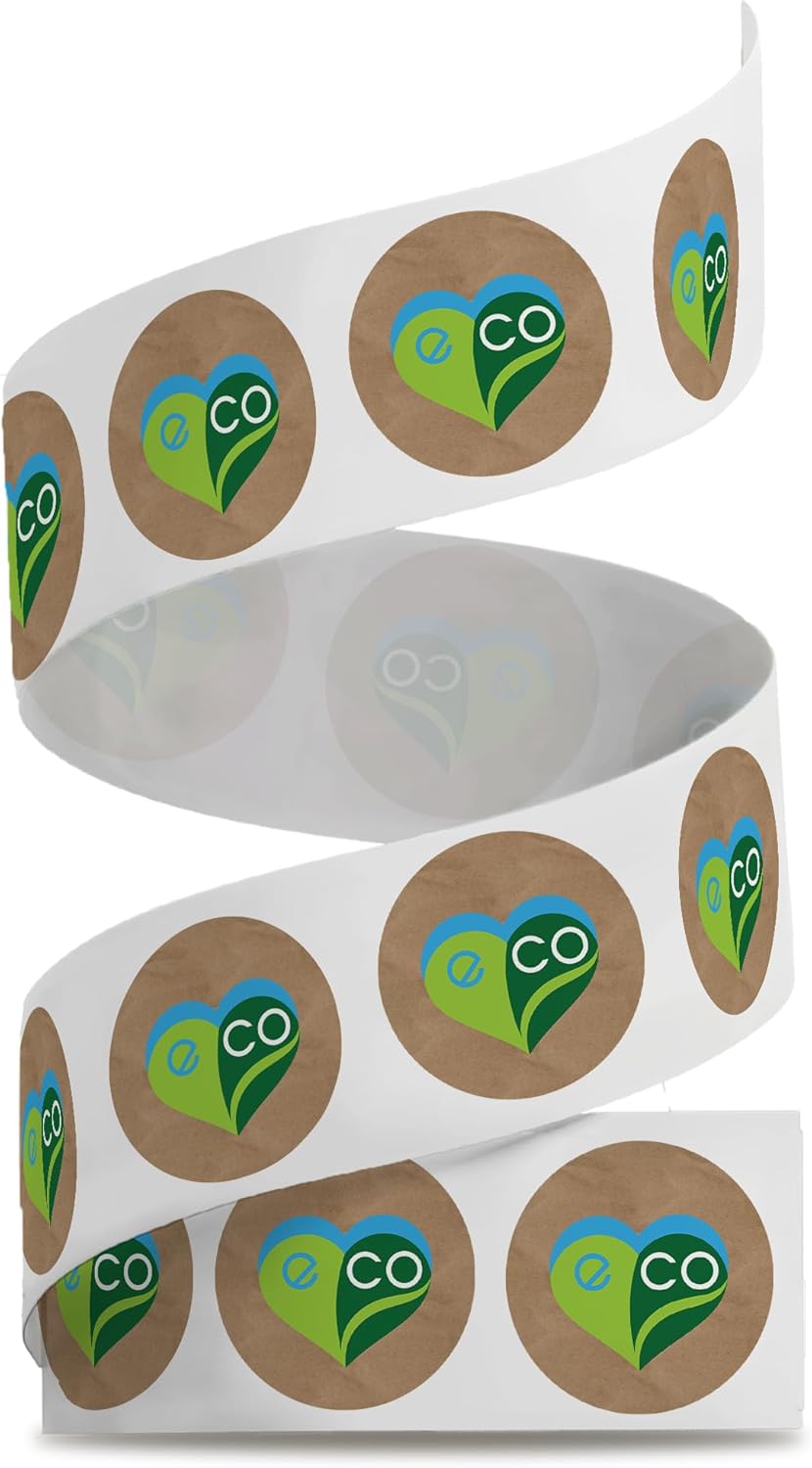 1.5 Inch Round 500 Count Lemons and Flowers Perforated Roll Stickers - Thank You Labels for Favors - Packing Thank You Stickers for Small Business Store Owners