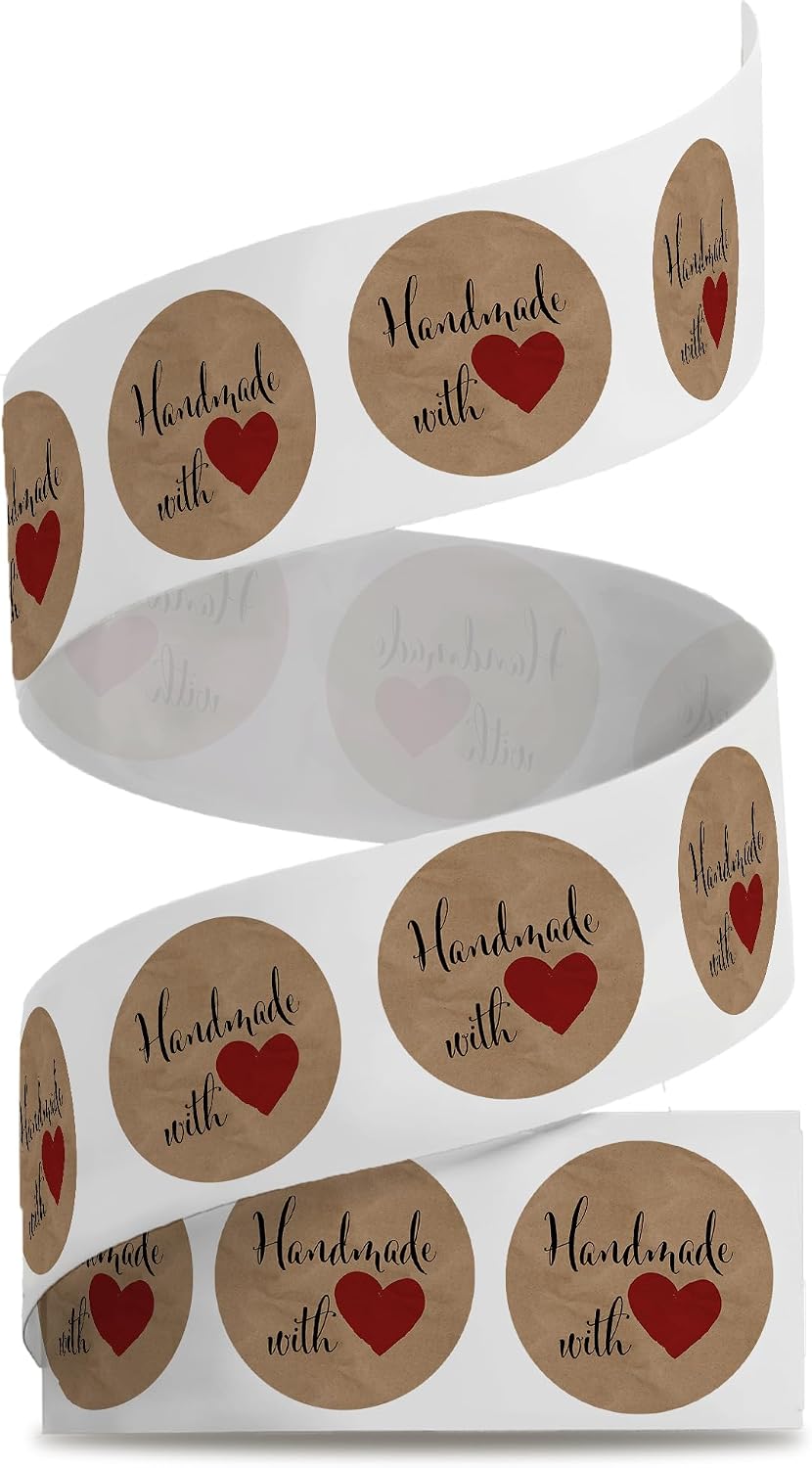 1.5 Inch Round 500 Count Lemons and Flowers Perforated Roll Stickers - Thank You Labels for Favors - Packing Thank You Stickers for Small Business Store Owners