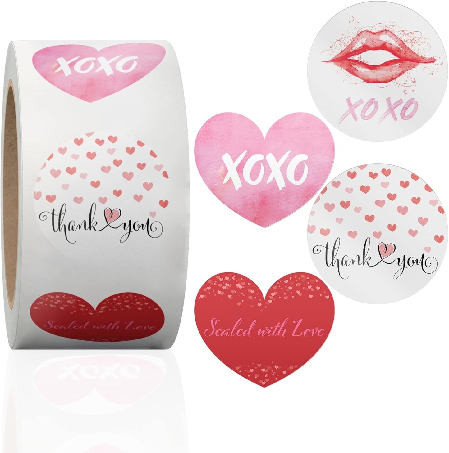 1.5 Inch Round 500 Count Lemons and Flowers Perforated Roll Stickers - Thank You Labels for Favors - Packing Thank You Stickers for Small Business Store Owners