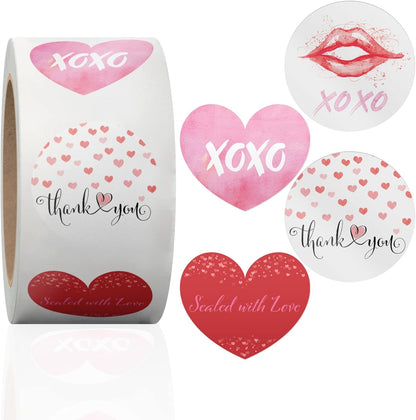 1.5 Inch Round 500 Count Lemons and Flowers Perforated Roll Stickers - Thank You Labels for Favors - Packing Thank You Stickers for Small Business Store Owners