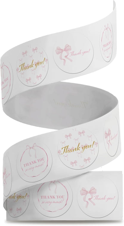 1.5 Inch Round 500 Count Lemons and Flowers Perforated Roll Stickers - Thank You Labels for Favors - Packing Thank You Stickers for Small Business Store Owners