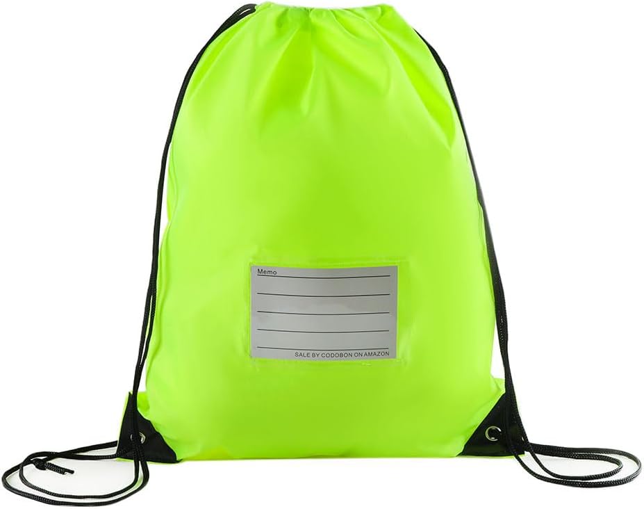 20 Pcs Drawstring Bags,Bulk Draw String Backpack, Cinch Bag Sackpack for Travel Gym Sport, Yellow