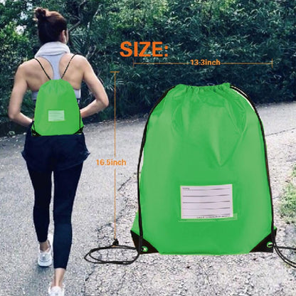 20 Pcs Drawstring Bags,Bulk Draw String Backpack, Cinch Bag Sackpack for Travel Gym Sport, Yellow