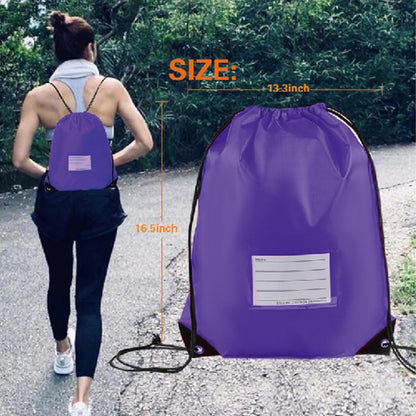 20 Pcs Drawstring Bags,Bulk Draw String Backpack, Cinch Bag Sackpack for Travel Gym Sport, Yellow