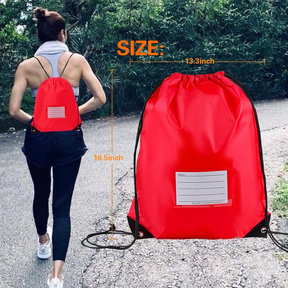 20 Pcs Drawstring Bags,Bulk Draw String Backpack, Cinch Bag Sackpack for Travel Gym Sport, Yellow