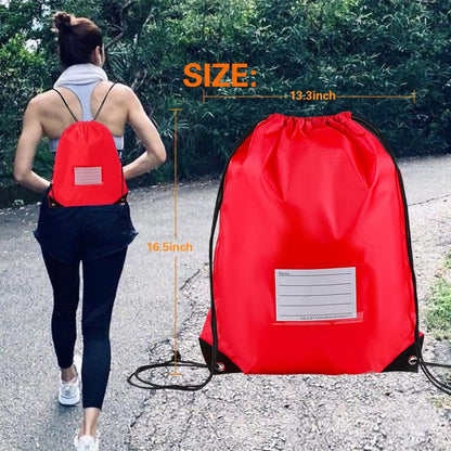 20 Pcs Drawstring Bags,Bulk Draw String Backpack, Cinch Bag Sackpack for Travel Gym Sport, Yellow