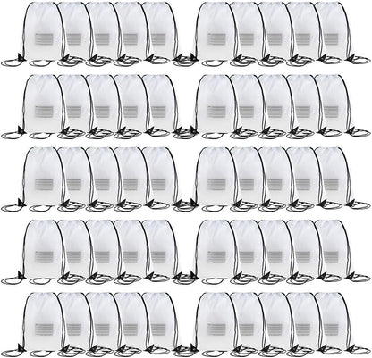 20 Pcs Drawstring Bags,Bulk Draw String Backpack, Cinch Bag Sackpack for Travel Gym Sport, Yellow