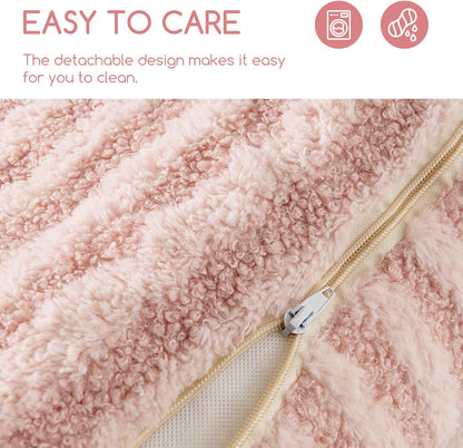 Cat Bed Small Dog Orthopedic Couch Beds for Pets up to 13 lbs | Fluffy Multifunctional Double-Layer Warming Kitten Pet Couch Orthopedic Beds with Machine Washable Cover and Non-Slip Bottom