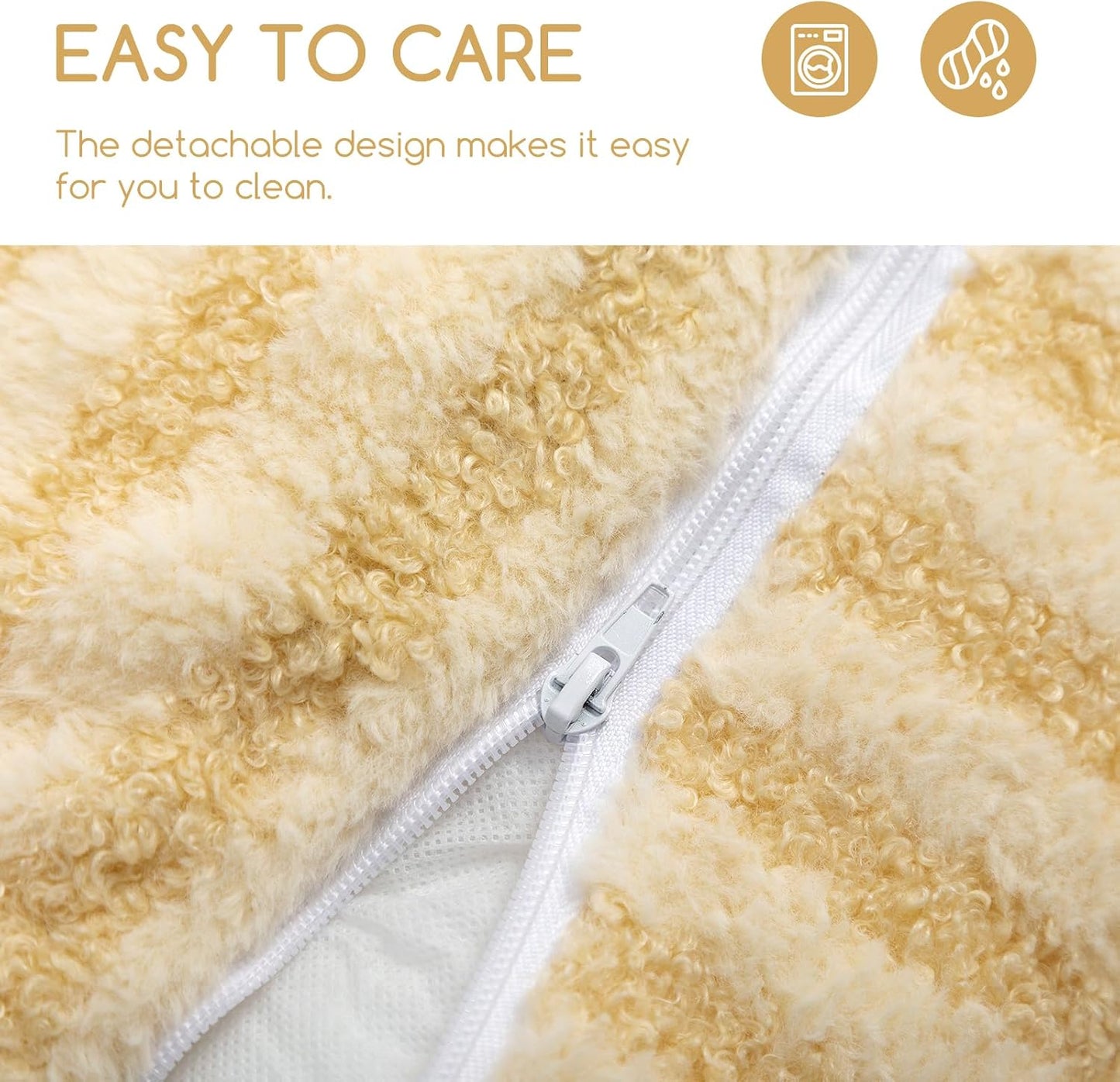 Cat Bed Small Dog Orthopedic Couch Beds for Pets up to 13 lbs | Fluffy Multifunctional Double-Layer Warming Kitten Pet Couch Orthopedic Beds with Machine Washable Cover and Non-Slip Bottom