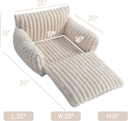 Cat Bed Small Dog Orthopedic Couch Beds for Pets up to 13 lbs | Fluffy Multifunctional Double-Layer Warming Kitten Pet Couch Orthopedic Beds with Machine Washable Cover and Non-Slip Bottom