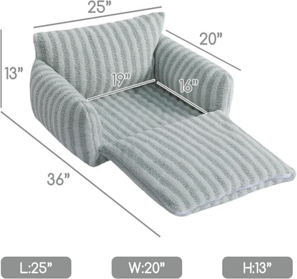 Cat Bed Small Dog Orthopedic Couch Beds for Pets up to 13 lbs | Fluffy Multifunctional Double-Layer Warming Kitten Pet Couch Orthopedic Beds with Machine Washable Cover and Non-Slip Bottom