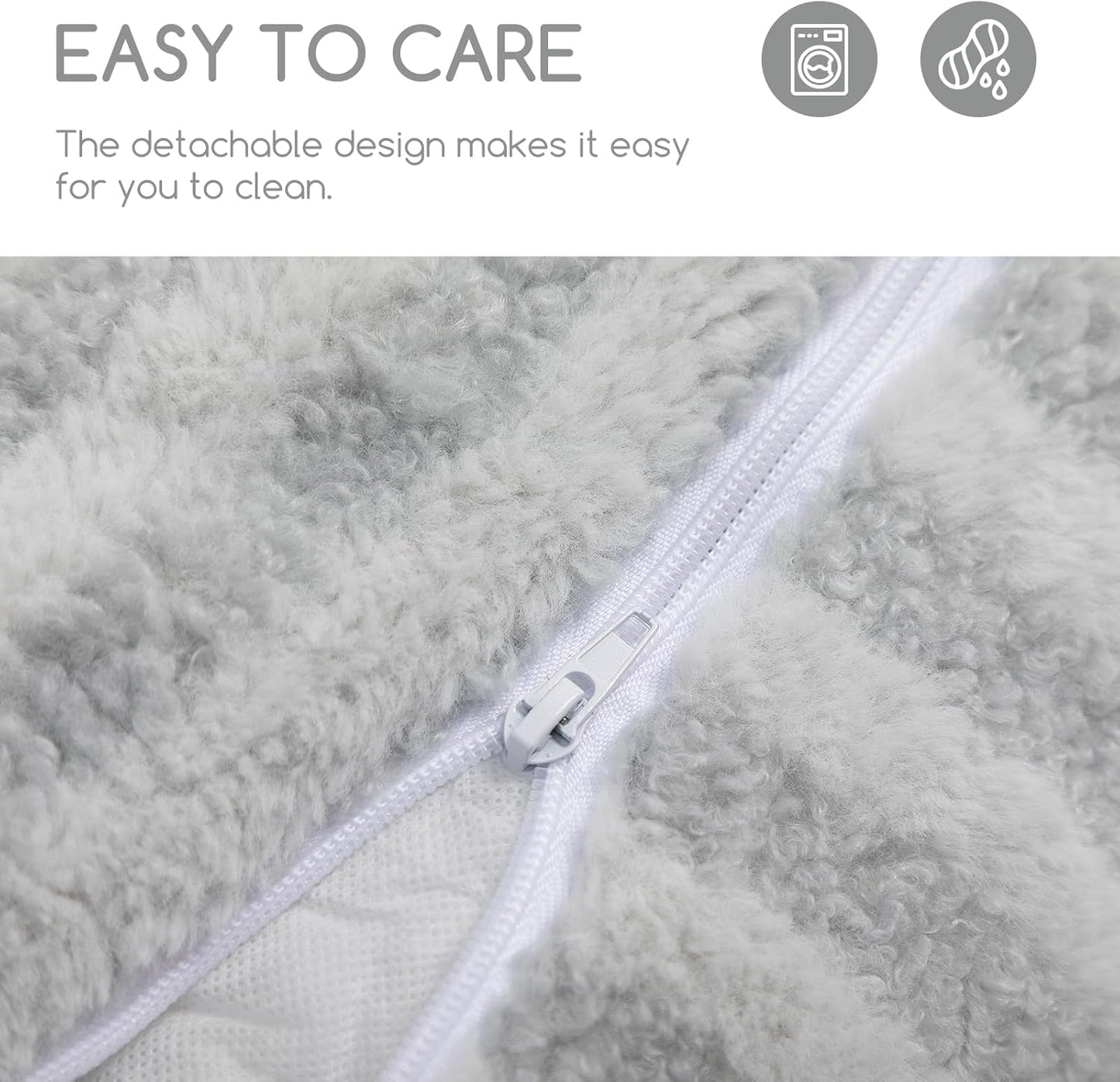Cat Bed Small Dog Orthopedic Couch Beds for Pets up to 13 lbs | Fluffy Multifunctional Double-Layer Warming Kitten Pet Couch Orthopedic Beds with Machine Washable Cover and Non-Slip Bottom