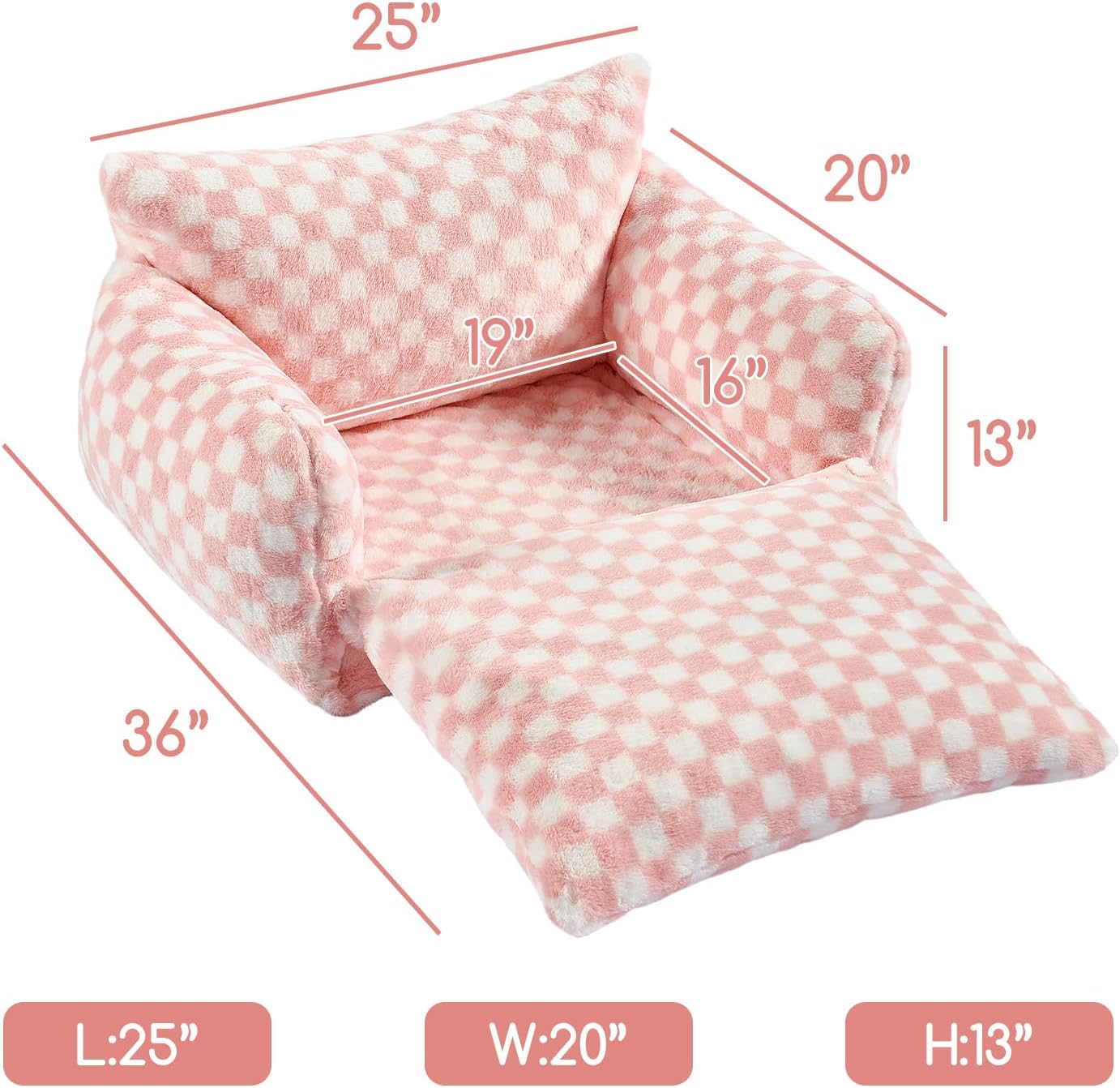 Cat Bed Small Dog Orthopedic Couch Beds for Pets up to 13 lbs | Fluffy Multifunctional Double-Layer Warming Kitten Pet Couch Orthopedic Beds with Machine Washable Cover and Non-Slip Bottom