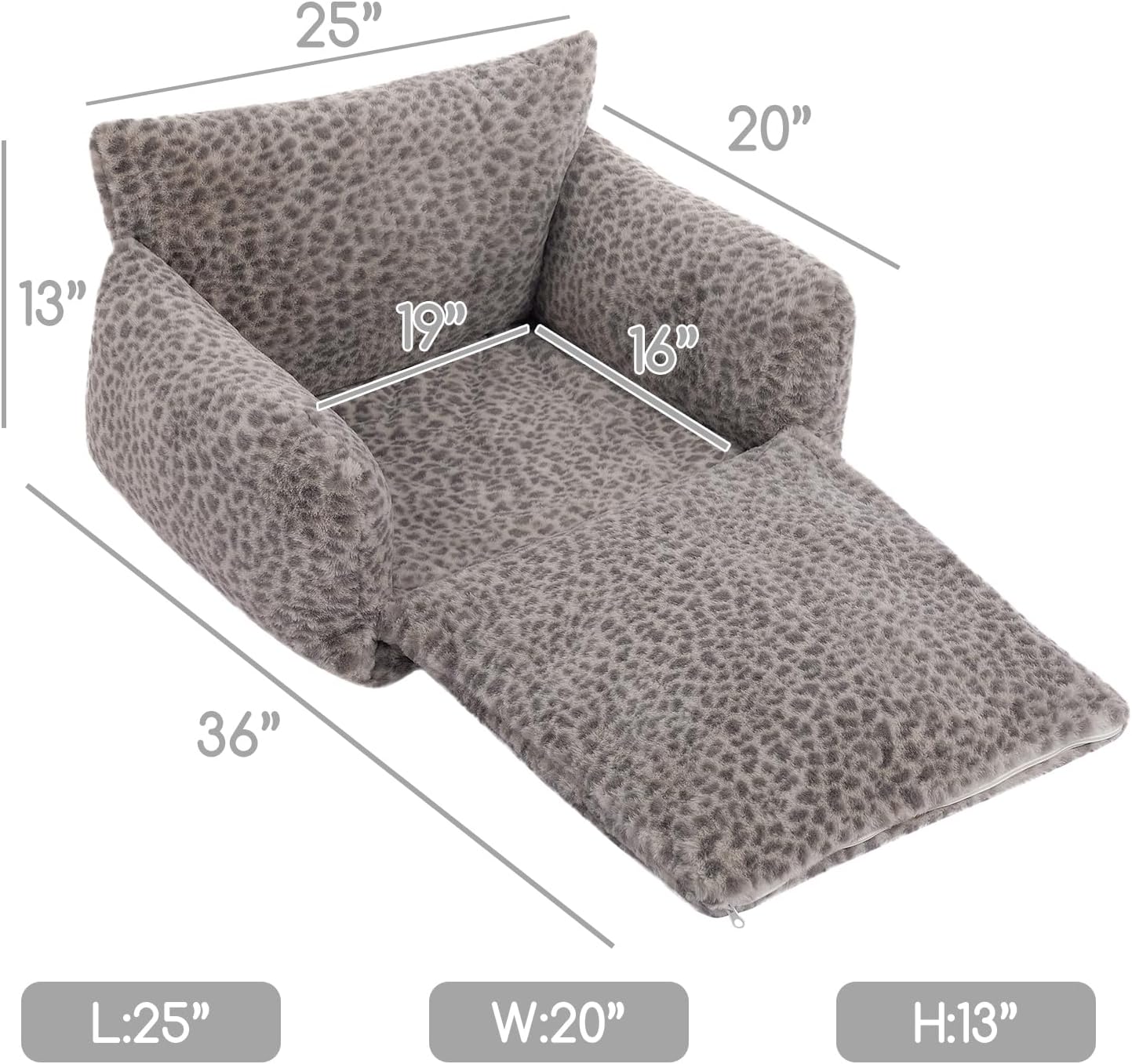 Cat Bed Small Dog Orthopedic Couch Beds for Pets up to 13 lbs | Fluffy Multifunctional Double-Layer Warming Kitten Pet Couch Orthopedic Beds with Machine Washable Cover and Non-Slip Bottom