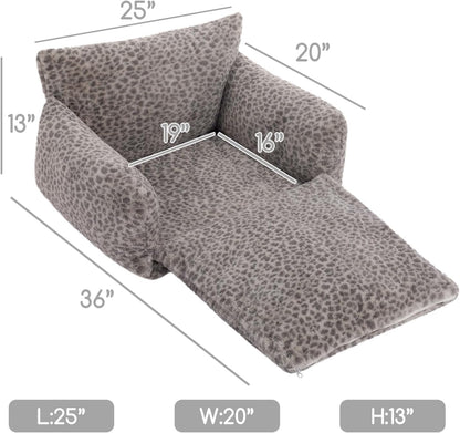 Cat Bed Small Dog Orthopedic Couch Beds for Pets up to 13 lbs | Fluffy Multifunctional Double-Layer Warming Kitten Pet Couch Orthopedic Beds with Machine Washable Cover and Non-Slip Bottom