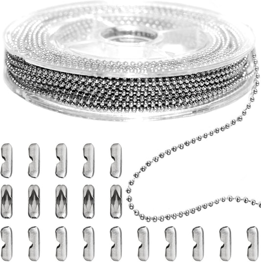 33ft Gold Chain for Jewelry Making Non-Tarnish 18K Gold Plated Stainless Steel Jewelry Chain for Jewelry Making Findings Supplies for Valentines Day Necklaces Earrings Bracelets DIY Crafts - 2mm Links