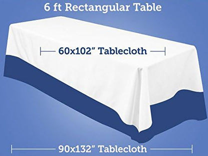 Tablecloth Polyester Rectangular Seamless 60x102 Inch (Light Yellow)