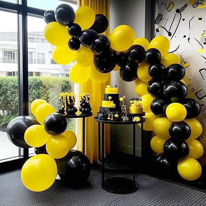 110pcs Yellow Balloon Arch Kit with 18 12 10 5 inch Balloons | Birthday, Graduation, Baby Shower, Wedding, Bee Party Decorations