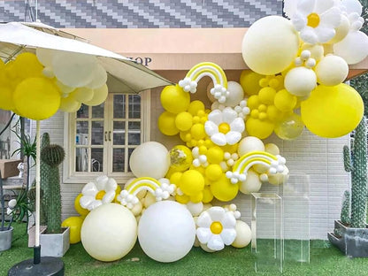 110pcs Yellow Balloon Arch Kit with 18 12 10 5 inch Balloons | Birthday, Graduation, Baby Shower, Wedding, Bee Party Decorations