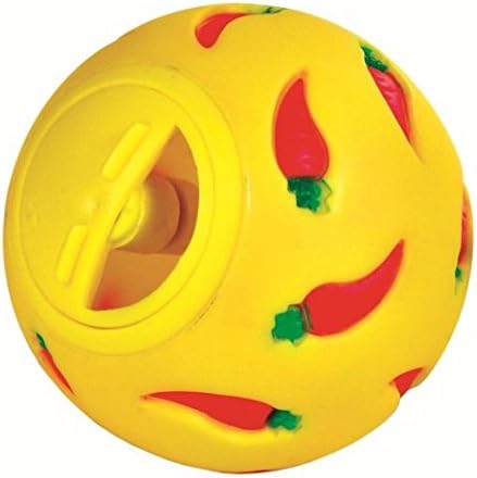 Treat Ball Toy for Guinea Pigs, Rabbits, Hedgehogs and Other Small Pets, 7 cm, Yellow, Adjustable Opening Treat Toy New