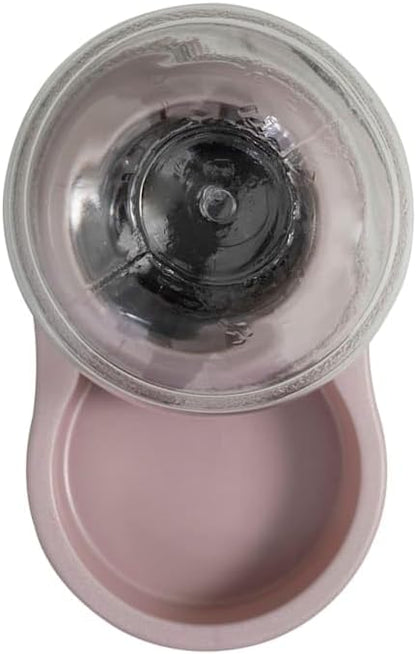 Violet Replendish Gravity Automatic Pet Waterer Water Dispenser Station for Cats and Dogs 0.5 Gallon