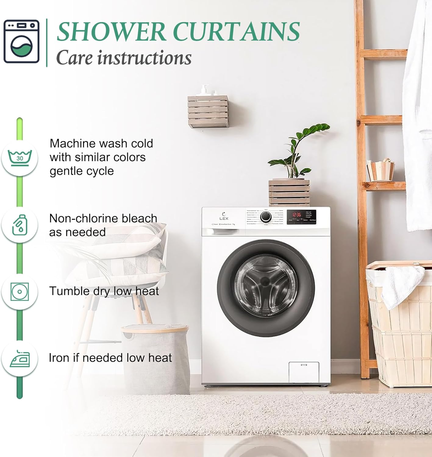 Floral Shower Curtain Yellow Blooming Daisy Spring Watercolor Wildflower 72Wx72H Inch Botanical Plants Farmhouse Country Natural Modern Waterproof Polyester Fabric Bathroom Bathtub
