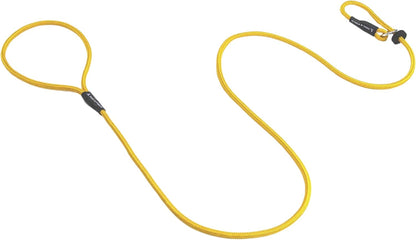 Signature Slip Lead for Dogs, Yellow. 4ft Lightweight Dog Slip Leash with Sliding Rubber Stopper. Training Lead for Dogs, Thin Slip Lead, No Collar or Harness Needed (Yellow)