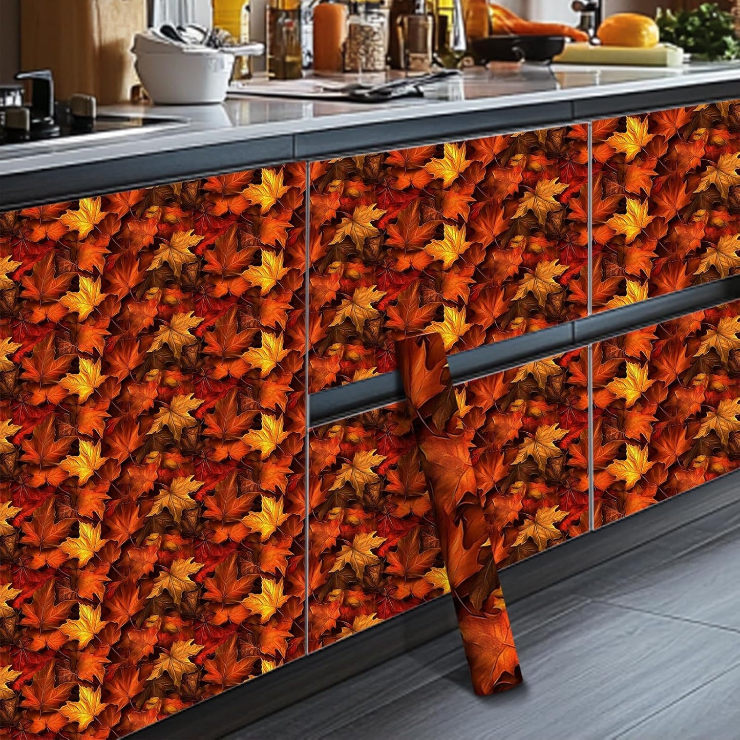 Lemon Fruit Peel and Stick Wallpaper 118.1x17.7 Inch Vinyl | Contact Paper, Wall Covering | Decorative Wallpaper, Adhesive Vinyl | Bedroom, Kitchen, Living Room (Lemon Fruit)