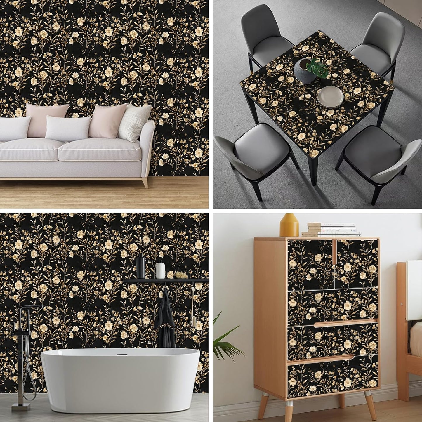 Lemon Fruit Peel and Stick Wallpaper 118.1x17.7 Inch Vinyl | Contact Paper, Wall Covering | Decorative Wallpaper, Adhesive Vinyl | Bedroom, Kitchen, Living Room (Lemon Fruit)